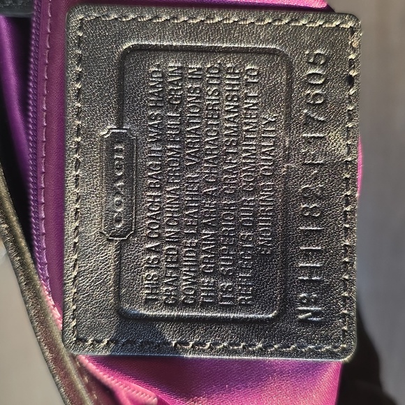 Coach Ashley Leather Hippie Pleated Shoulder Bag Crossbody Purse - Picture 12 of 16